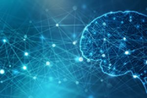 2d illustration Concept of thinking, background with brain, Abst